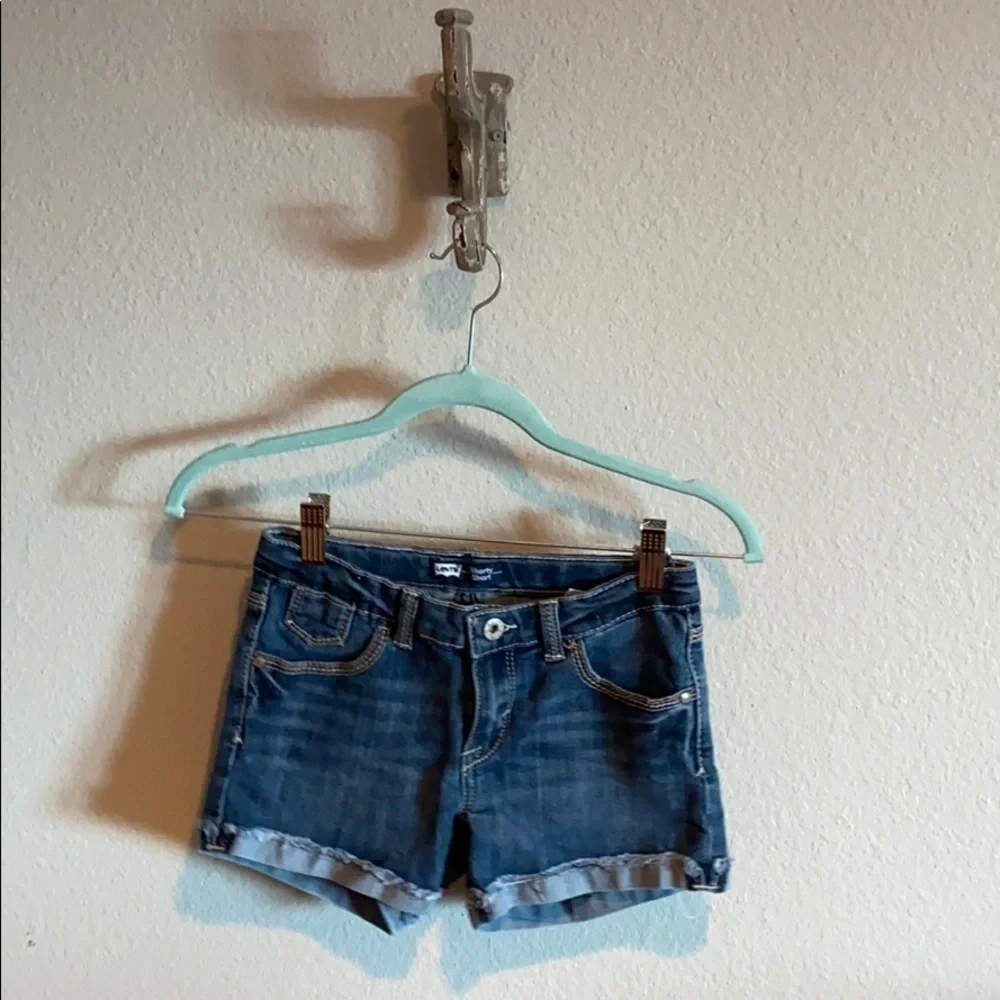 Levi’s Girls Shorty Shorts Denim Cuff Shorts​​​​​​​​​​